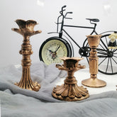 Elegant Golden Candle Holder Decoration